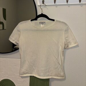 Pendleton Women's Cream Short Sleeve Crewneck Tee